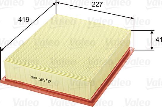 Valeo 585123 - Luftfilter xdelar.se