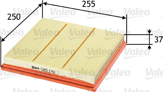 Valeo 585179 - Luftfilter xdelar.se