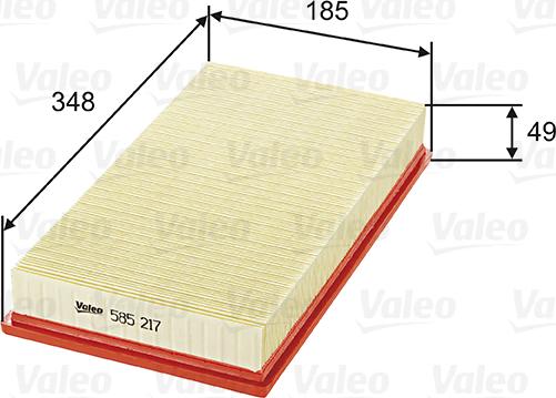 Valeo 585217 - Luftfilter xdelar.se