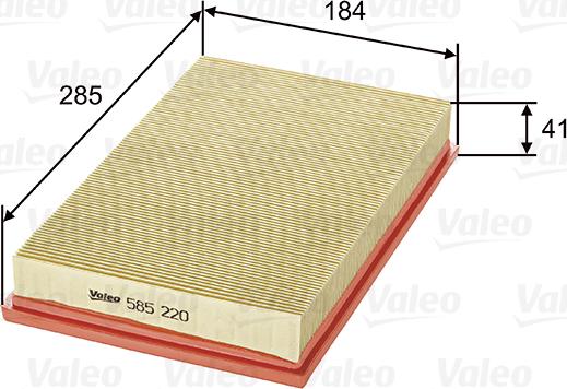 Valeo 585220 - Luftfilter xdelar.se