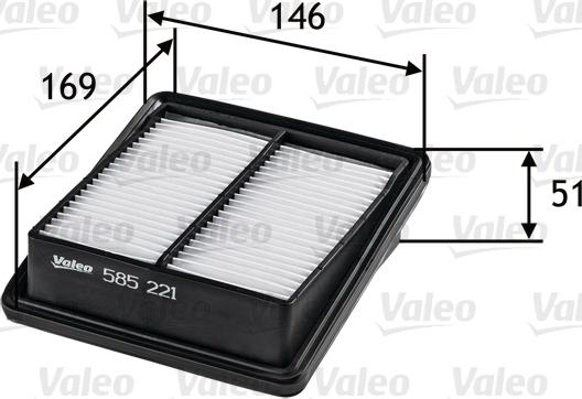 Valeo 585221 - Luftfilter xdelar.se