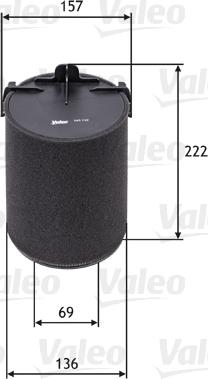 Valeo 585742 - Luftfilter xdelar.se