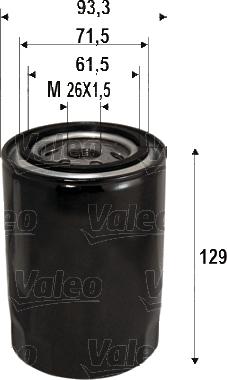 Valeo 586095 - Oljefilter xdelar.se