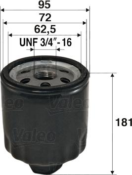 Valeo 586056 - Oljefilter xdelar.se