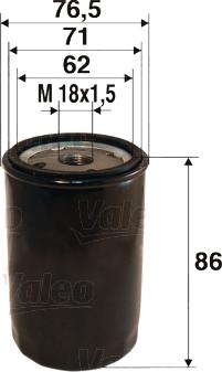 Valeo 586058 - Oljefilter xdelar.se