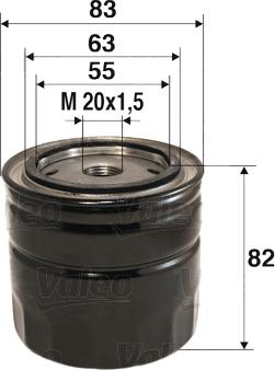 Valeo 586062 - Oljefilter xdelar.se