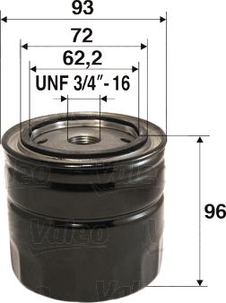 Valeo 586063 - Oljefilter xdelar.se