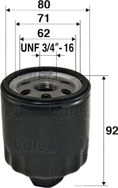 Valeo 586009 - Oljefilter xdelar.se