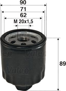 Valeo 586004 - Oljefilter xdelar.se