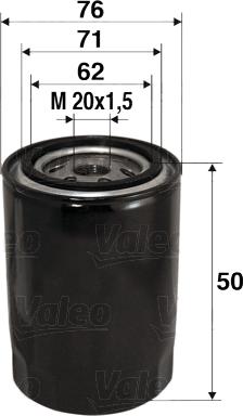 Valeo 586001 - Oljefilter xdelar.se