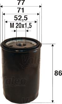 Valeo 586002 - Oljefilter xdelar.se