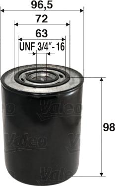 Valeo 586007 - Oljefilter xdelar.se