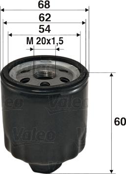 Valeo 586011 - Oljefilter xdelar.se