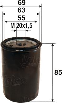 Valeo 586013 - Oljefilter xdelar.se