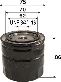 Valeo 586039 - Oljefilter xdelar.se