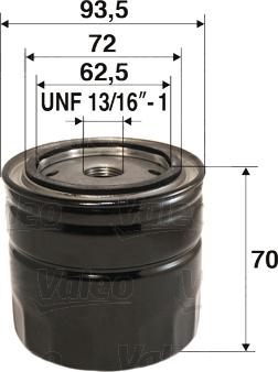 Valeo 586074 - Oljefilter xdelar.se