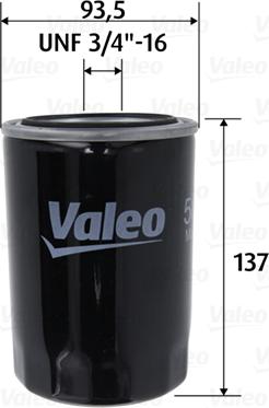 Valeo 586101 - Oljefilter xdelar.se