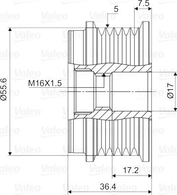 Valeo 588099 - Remskiva, generator xdelar.se