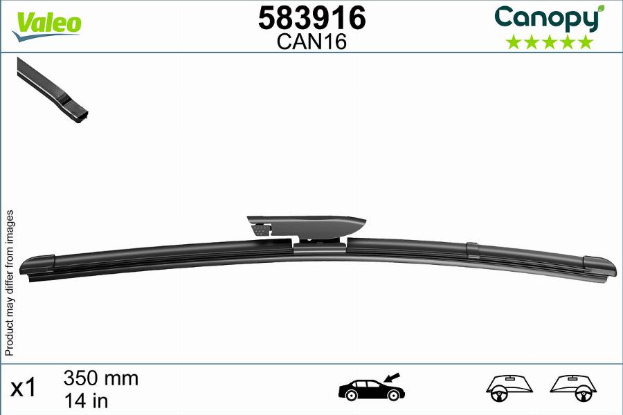 Valeo 583916 - Torkarblad xdelar.se