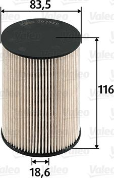 Valeo 587919 - Bränslefilter xdelar.se