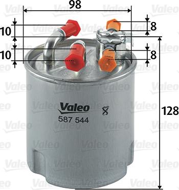 Valeo 587544 - Bränslefilter xdelar.se