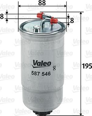 Valeo 587546 - Bränslefilter xdelar.se