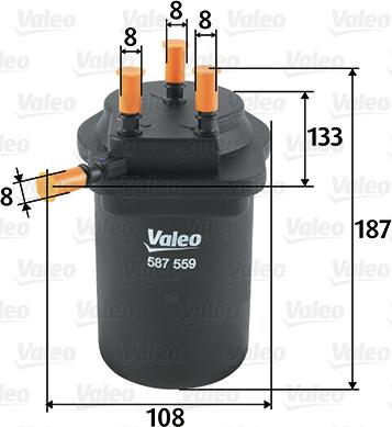 Valeo 587559 - Bränslefilter xdelar.se