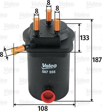 Valeo 587555 - Bränslefilter xdelar.se