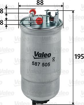 Valeo 587505 - Bränslefilter xdelar.se