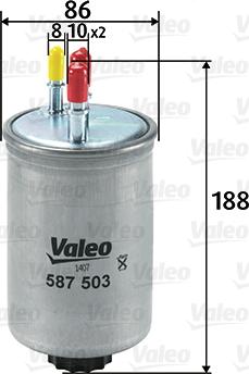 Valeo 587503 - Oljefilter xdelar.se