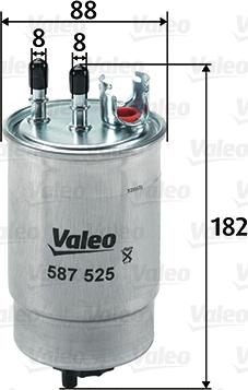 Valeo 587525 - Bränslefilter xdelar.se