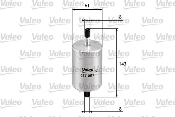 Valeo 587001 - Oljefilter xdelar.se