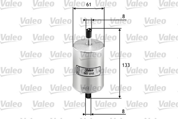 Valeo 587010 - Bränslefilter xdelar.se