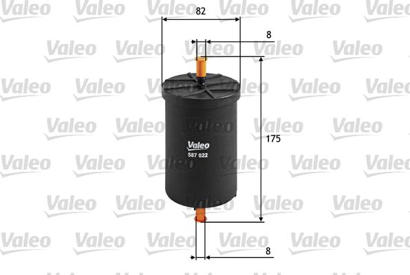 Valeo 587022 - Bränslefilter xdelar.se