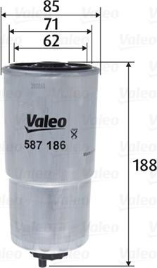 Valeo 587186 - Bränslefilter xdelar.se