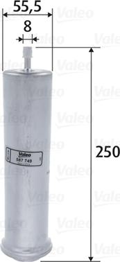 Valeo 587749 - Bränslefilter xdelar.se