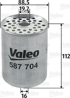 Valeo 587704 - Bränslefilter xdelar.se