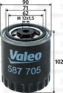 Valeo 587705 - Bränslefilter xdelar.se