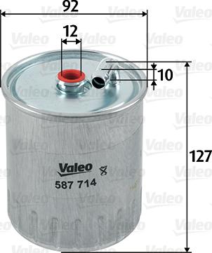 Valeo 587714 - Bränslefilter xdelar.se