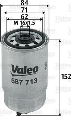 Valeo 587713 - Bränslefilter xdelar.se