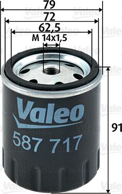 Valeo 587717 - Bränslefilter xdelar.se