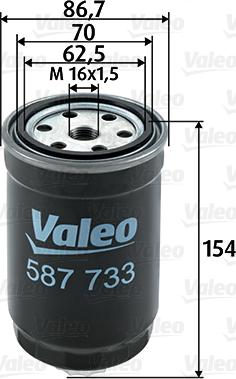 Valeo 587733 - Bränslefilter xdelar.se