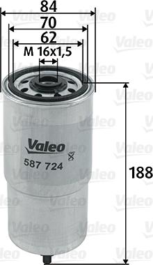 Valeo 587724 - Bränslefilter xdelar.se