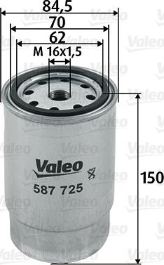 Valeo 587725 - Bränslefilter xdelar.se