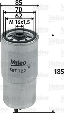 Valeo 587722 - Bränslefilter xdelar.se