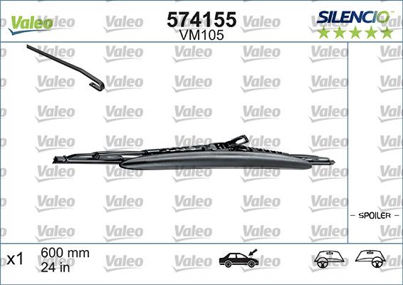 Valeo 574155 - Torkarblad xdelar.se