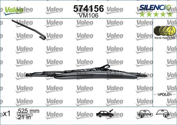 Valeo 574156 - Torkarblad xdelar.se