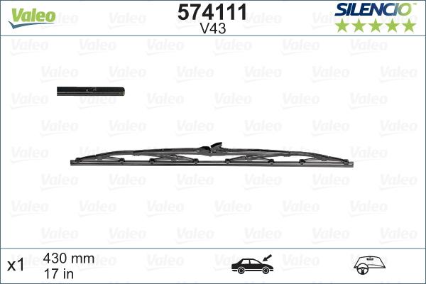 Valeo 574111 - Torkarblad xdelar.se