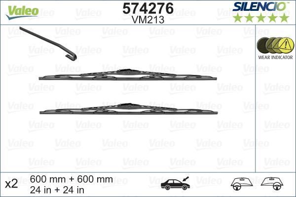 Valeo 574276 - Torkarblad xdelar.se