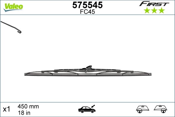 Valeo 575545 - Torkarblad xdelar.se